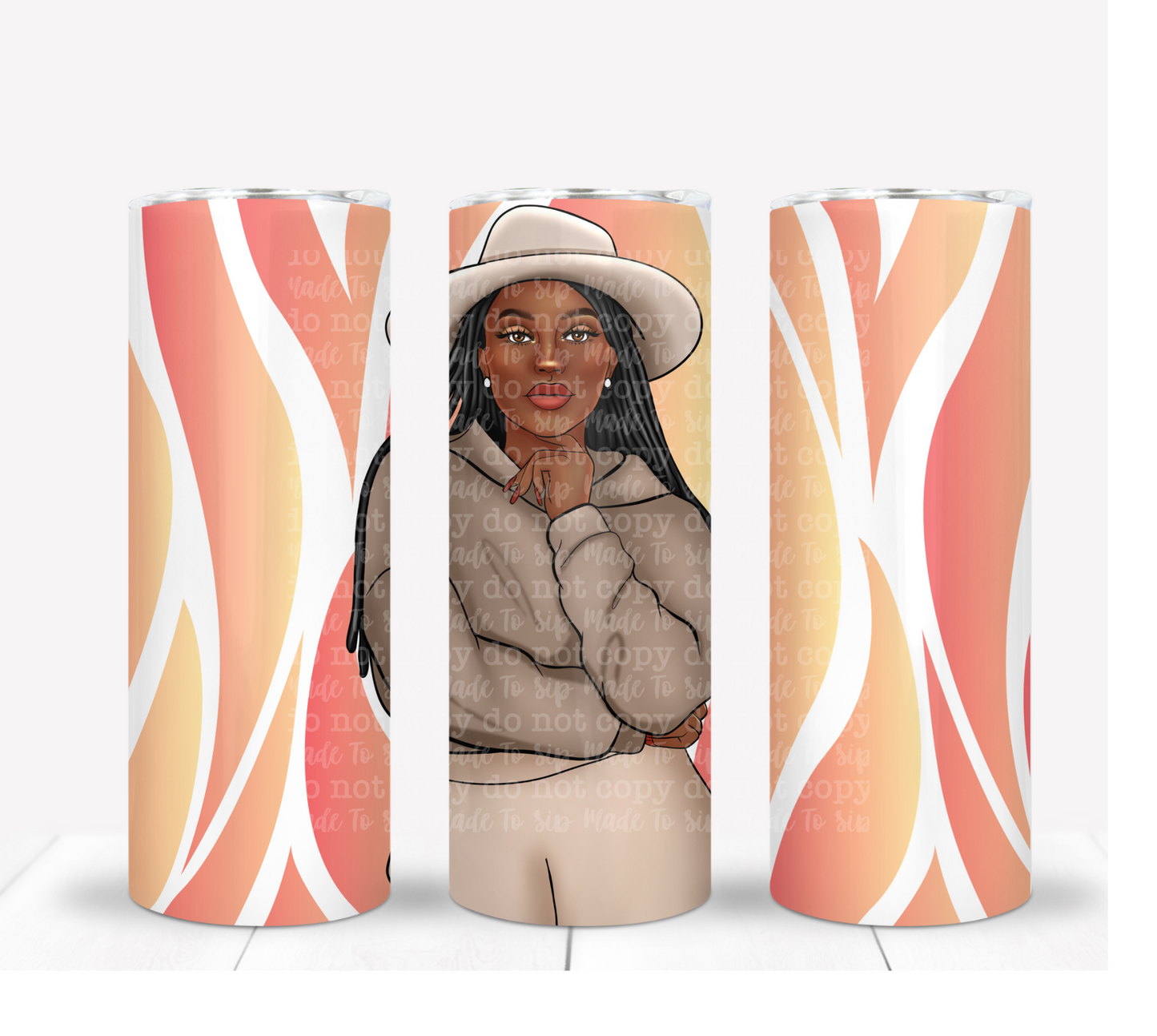 Classy Lady In A Hat - Exclusive Drink Tumbler