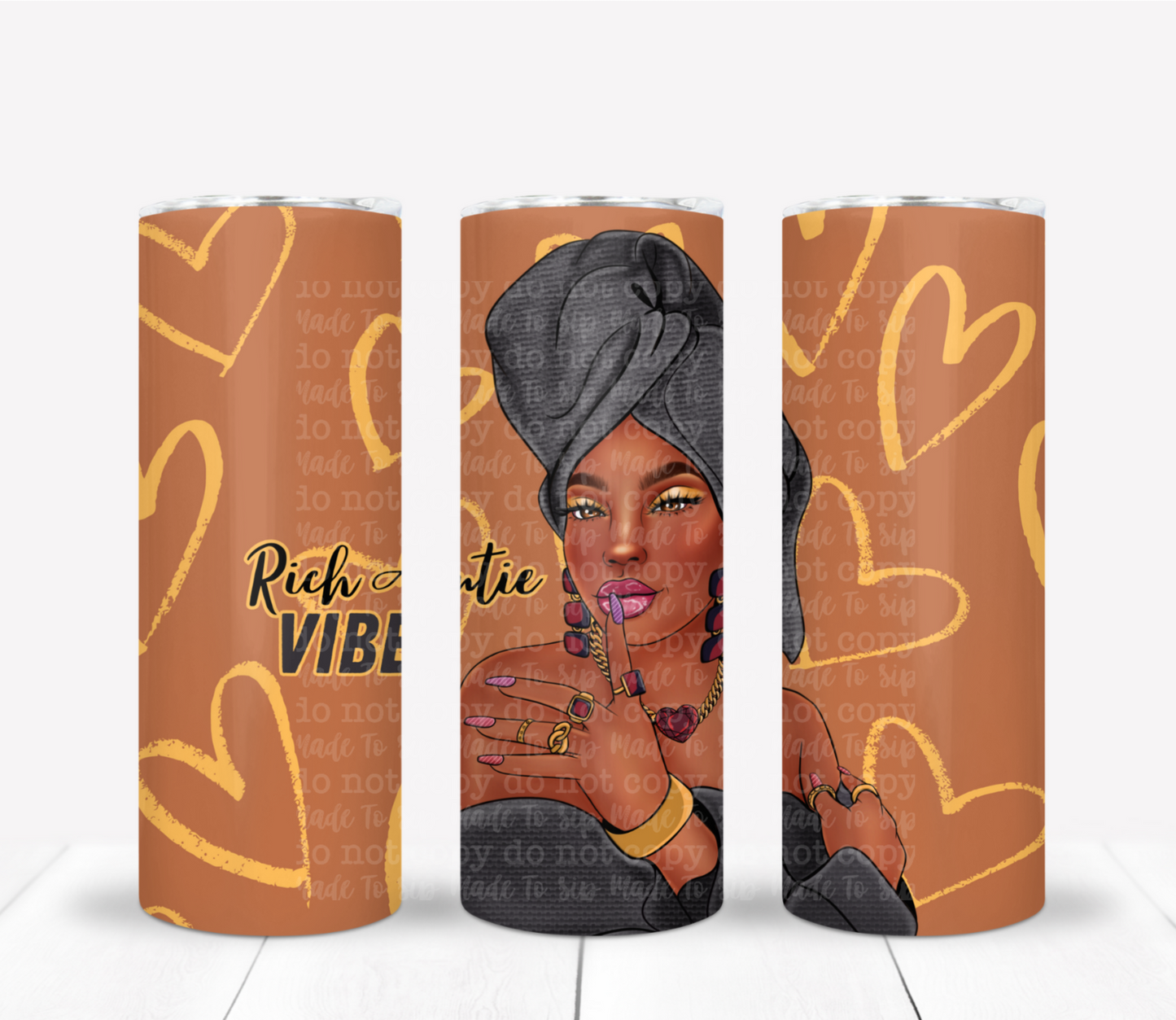 Rich Auntie Vibes - Exclusive Drink Tumbler