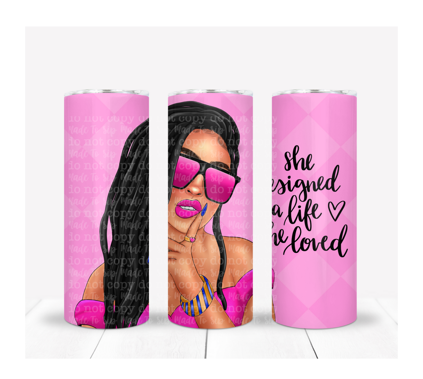 She Designed A Life She Loved - Exclusive Tumbler