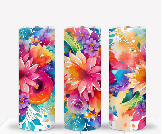 Flowers A Bloom 20oz Stainless Steel Tumbler
