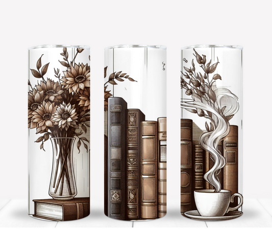 Coffee and Books Drink Tumbler