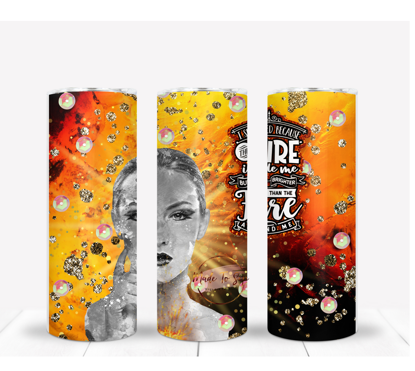 The Fire Inside Me Drink Tumbler