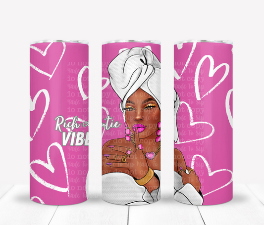 Rich Auntie Vibes Exclusive Drink Tumbler