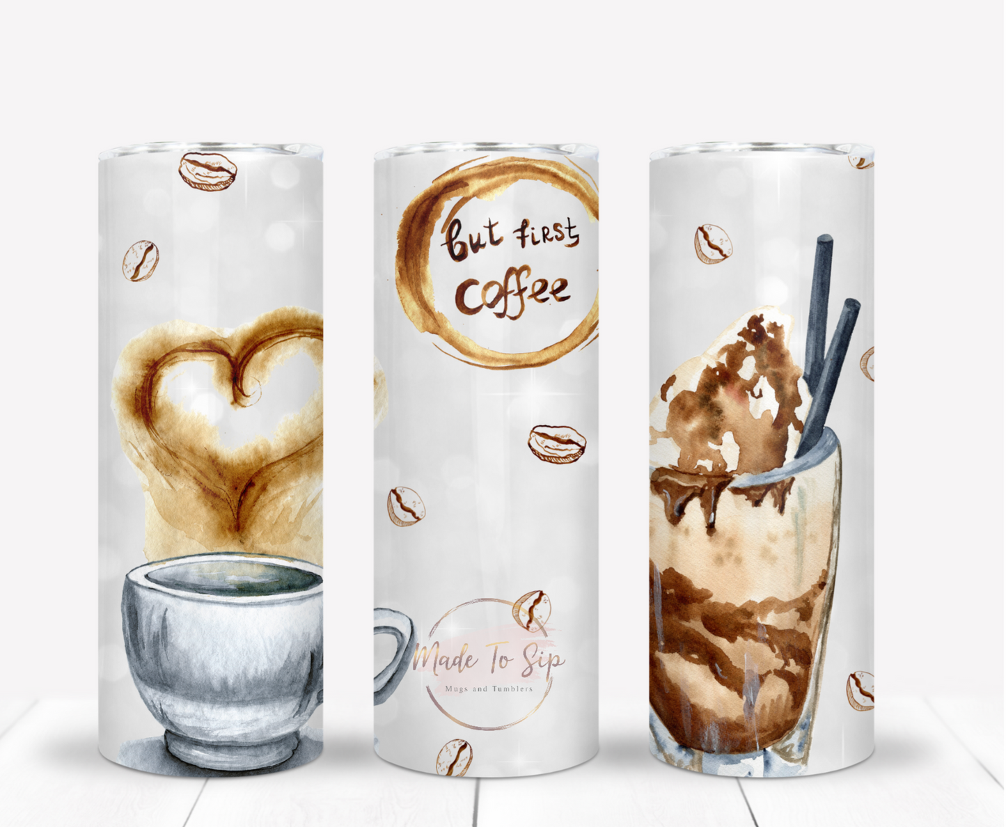 But First Coffee Stainless Steel Tumbler