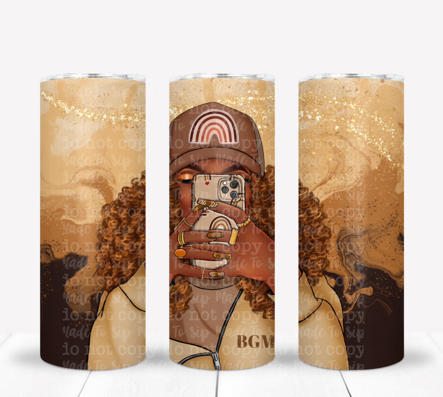 BGM(Black Girl Magic)-A Made To Sip Exclusive Drink Tumbler