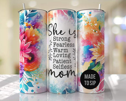 She is Mom Stainless Steel Tumbler