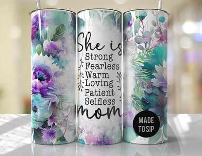 She is Mom Stainless Steel Tumbler
